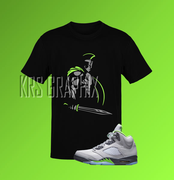 T-Shirt To Match Jordan 5 Green Bean - Spartan
