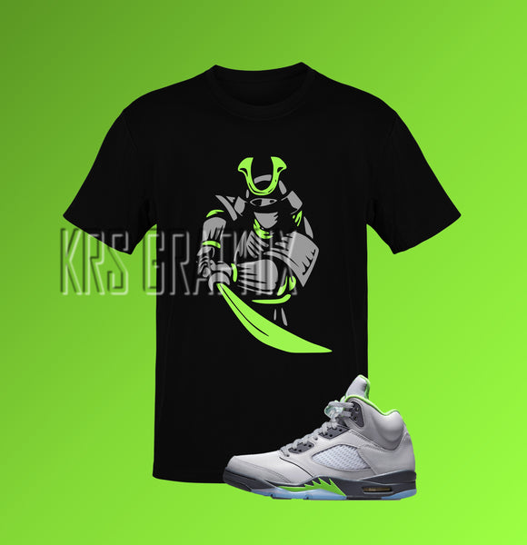 T-Shirt To Match Jordan 5 Green Bean - Samurai