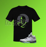 T-Shirt To Match Jordan 5 Green Bean - Moon & Ninja