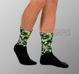 Socks To Match Jordan 5 Green Bean - Camouflage