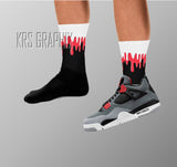 Socks Match Jordan 4 Infrared - Infrared 4s Socks