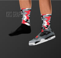 Socks Match Jordan 4 Infrared - Infrared 4s Socks