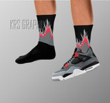 Socks Match Jordan 4 Infrared - Infrared 4s Socks