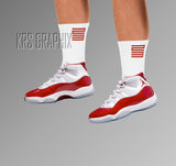 Socks To Match Jordan Cherry 11s Retro