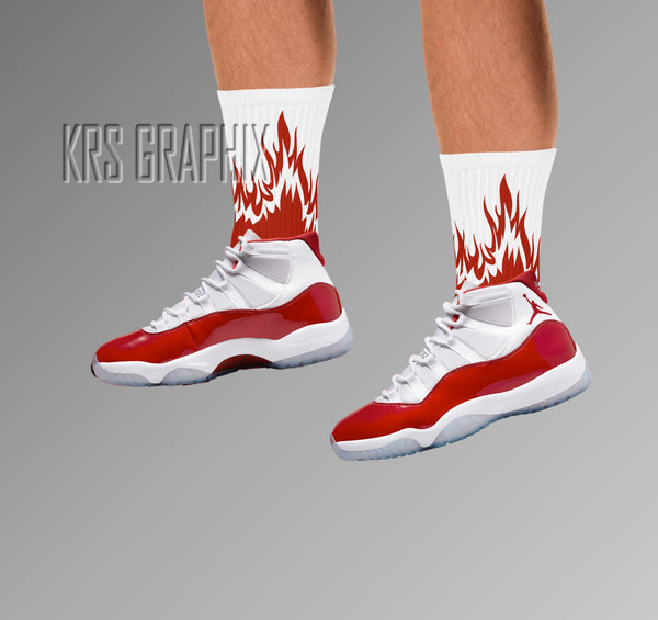 Socks To Match Jordan Cherry 11s Retro
