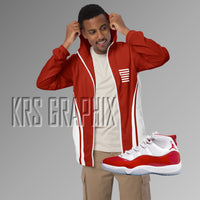 Windbreaker Hoodie To Match Jordan Cherry 11s Retro