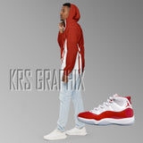 Windbreaker Hoodie To Match Jordan Cherry 11s Retro