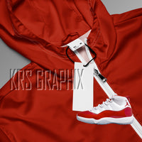 Windbreaker Hoodie To Match Jordan Cherry 11s Retro