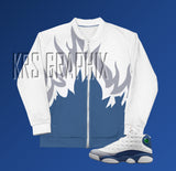 Jacket to Match Jordan 13 French Blue - French Blue 13s Jacket - Jordan 13 Jacket