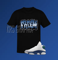 Shirt to Match  Jordan 13 French Blue - French Blue 13 Retro Shirt - French Blue 13 Retro Tee - Sneaker Matching Gift