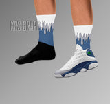 Socks To Match Jordan French Blue 13s Retro