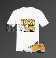 Shirt to Match  Jordan 14 Ginger - Ginger 14 Retro Shirt - Ginger 14 Retro Tee - Sneaker Matching Gift 1998