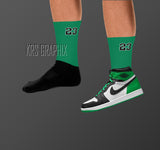 Socks To Match Jordan 1 Lucky Green - 23'S