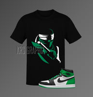 T-Shirt To Match Jordan 1 Lucky Green - Ninja Warrior