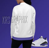 Dark Iris 3 Bomber Jacket To Match Jordan Dark Iris 3 Retro | Dark Iris 3 Bomber Jacket | Jordan 3 Bomber Jacket