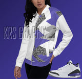 Dark Iris 3 Bomber Jacket To Match Jordan Dark Iris 3 Retro | Dark Iris 3 Bomber Jacket | Jordan 3 Bomber Jacket