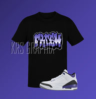 Dark Iris 3 Shirt | Dark Iris 3s Shirt | Shirt to Match Jordan 3 Dark Iris | Jordan 3 Dark Iris Shirt FRESH