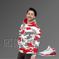 Hoodie To Match Jordan Fire Red 3s Retro