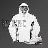 Hoodie To Match Jordan 3 Reimagined - Colorful Jagged Insert