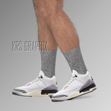 Socks To Match Jordan 3 Reimagined - Elephant Print