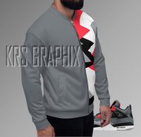 Bomber Jacket to Match Jordan 4 Infrared - Infrared 4s Bomber Jacket