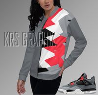 Bomber Jacket to Match Jordan 4 Infrared - Infrared 4s Bomber Jacket