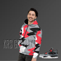 Hoodie Match Jordan 4 Infrared - Infrared 4s Hoodie