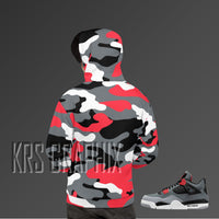 Hoodie Match Jordan 4 Infrared - Infrared 4s Hoodie