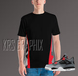 Full Print Shirt to Match Jordan 4 Infrared - Infrared 4s -Shirt