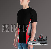 Full Print Shirt to Match Jordan 4 Infrared - Infrared 4s -Shirt