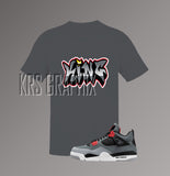 Sneakerhead King Couples Shirt to Match Jordan 4 Infrared - Infrared 4s -Shirt