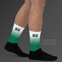 Socks To Match Jordan 4 Pine Green Sb - Gradient