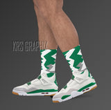 Socks To Match Jordan 4 Pine Green Sb - Jagged
