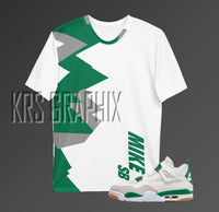 Full Print Shirt To Match Jordan 4 Pine Green Sb - Jagged MIKE SB