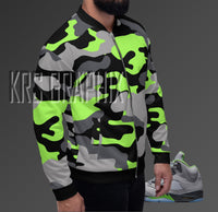 Jacket To Match Jordan 5 Green Bean - Camo