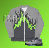 Jacket To Match Jordan 5 Green Bean - Flames