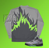 Jacket To Match Jordan 5 Green Bean - Flames