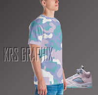 Full Print Shirt to Match Jordan 5 Easter - Easter 5s -Shirt
