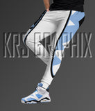 Blue Carmine 6 UNC Joggers