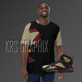 Full Print Shirt To Match Jordan Black Olive 7s Retro