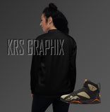 Jacket To Match Jordan Black Olive 7s Retro