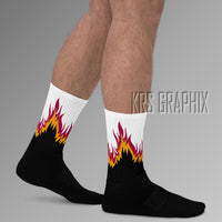 Socks To Match Jordan Cardinal 7s Retro Flames