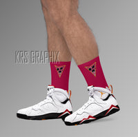 Socks To Match Jordan Cardinal 7s Retro 23