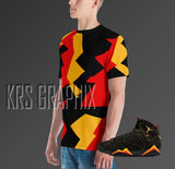 Full Print Jordan 7 Citrus 7s Shirt | Citrus 7s Shirt | Sneaker Match Tee