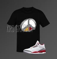 Cardinal Red 3s Shirt