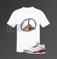 Cardinal Red 3s Shirt