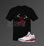 Cardinal Red 3s Shirt