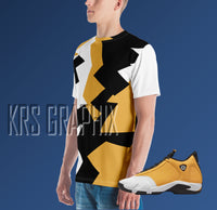 Full Print Shirt to Match  Jordan 14 Ginger - Ginger 14 Retro Shirt - Ginger 14 Retro Tee - Sneaker Matching Gift - All Over Print