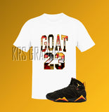 Jordan 7 Citrus 7s Shirt | Citrus 7s Shirt | Sneaker Match Tee GOAT 23