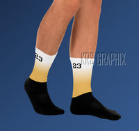 Socks To Match Jordan 14 Ginger | Ginger 14 Socks | Jordan 14 Socks | Jordan 14s Socks